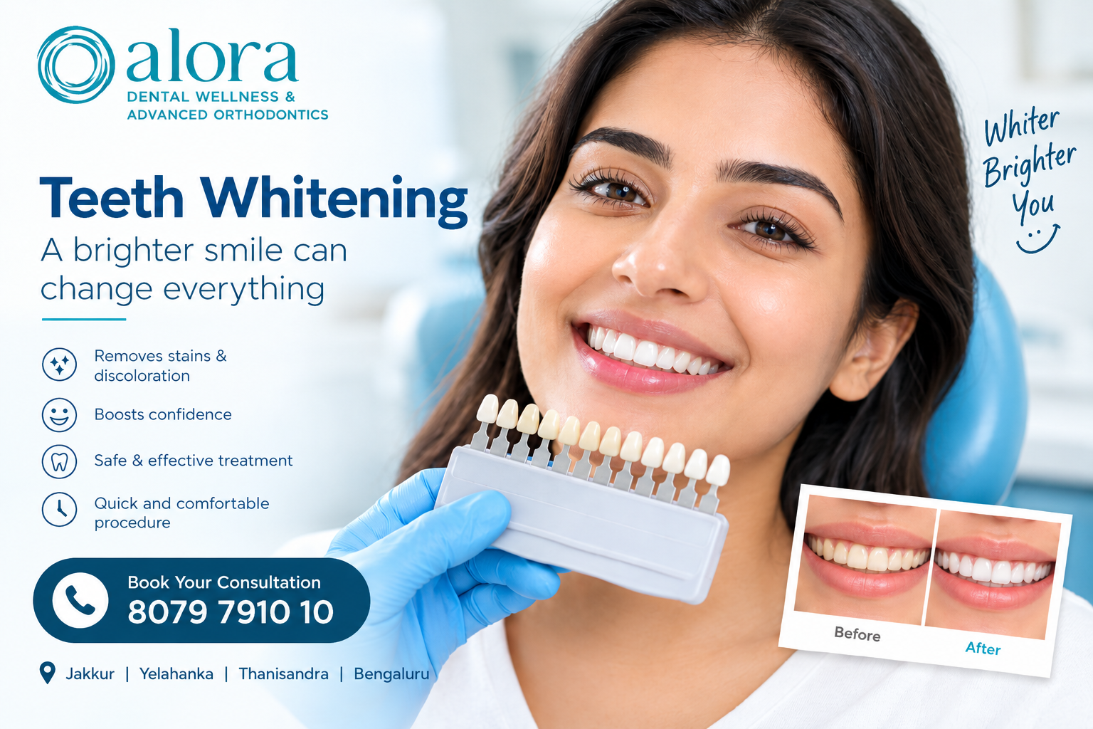 Read more about the article Teeth Whitening Cost in Bangalore: A Complete Guide to a Brighter Smile
